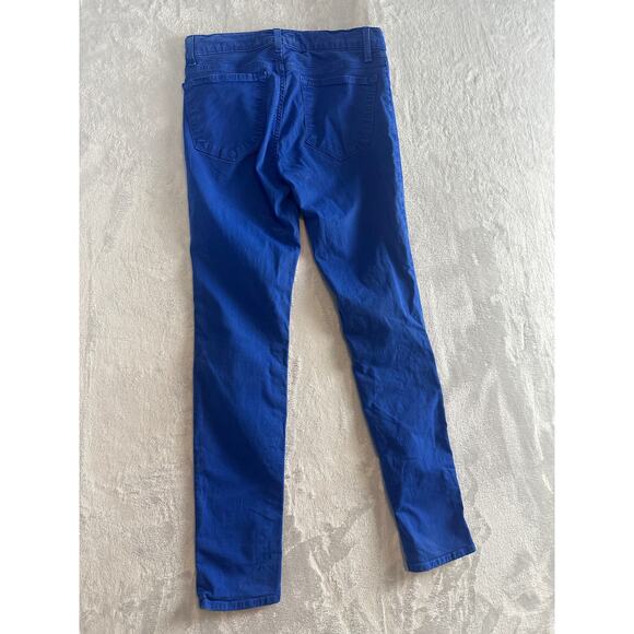J Brand Mid-rise Skinny Leg Jean - Royal Blue - Size 27 - Picture 2 of 6